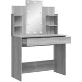  Toaletni stolić s LED svjetlima boja hrasta sonome 96x40x142 cm | Eponuda.com
