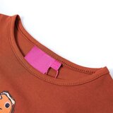  Dječja majica s dugim rukavima boja konjaka 104 | shoptok.hr