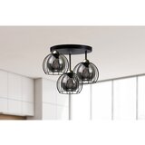  Plafonski luster SOLO BLACK 3xE27/60W/230V prečnik 30 cm crna/zlatna | Eponuda.com