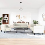 3-dijelni set sofa krem baršunasti | shoptok.hr