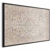  Plakat - Sand Carpet - Worn Persian Rug with Rich Ornamental Motifs 60x40 Crni okvir | shoptok.hr