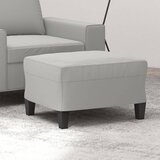 vidaXL Stolček za noge svetlo siv 60x50x41 cm tkanina iz mikrovlaken | Shoptok.si