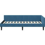  Kutni okvir kreveta s uzglavljem Plava 90 cm x 190 cm Baršun | shoptok.hr