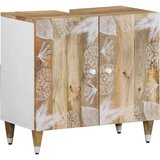 vidaXL Kopalniška omarica 62x33x58 cm trden mangov les Cene