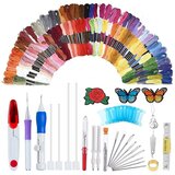 INF Set 100 barvnih niti, igel za vezenje, šivalnih pisal MultiColor, (21542683) Cene