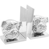 vidaXL držač za knjige Set od 2 Srebrna Aluminij 8 x 12 x 16,5 cm | shoptok.hr