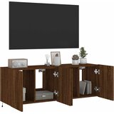  Zidni TV ormarići LED 2 kom smeđa boja hrasta 60x35x41 cm | shoptok.hr