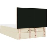  Otomanski krevet s madracem i LED krem 140x190 cm tkanine | shoptok.hr