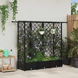  Povišeni krevet s mrežom i krovom Crna 164 x 40 x 123 cm PP | Eponuda.com