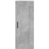  Visoka komoda siva betona 34,5x34x180 cm od konstruiranog drva Slike