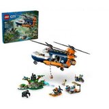 Lego cigla igračka Citi Јungle Ekplorer Helikopter u baznom kampu 8+, šareno Cene