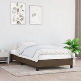 vidaXL Posteljni okvir temno rjav 100x200 cm blago Cene