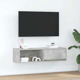 vidaXL TV omarica betonsko siva 100x31x25,5 cm inženirski les | Shoptok.si