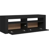vidaXL TV omarica z LED lučkami črna 120x35x40 cm | Shoptok.si