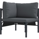 vidaXL Vrtna sedežna garnitura 9 pcs Antracitna Jeklo | Shoptok.si