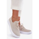Boto Fabric Slip On Sports Shoes On Platform Ladies Beige Kalyra | shoptok.hr