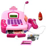 Magic Toys Roza funkcionalna električna blagajna z igralnim denarjem in zvokom Cene
