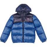 Guess POLYESTER HOODED LS PUFFER JACKET Plava Cijene