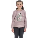 Horseware Ireland Dekliška majica z dolgimi rokavi, lilac stripe - 9-10 let