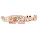 Topi Toys Montesori Drvena Zidna Tabla Roze Krokodil Cene