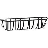 Zidna korita crna 2 kom obloge od kokosa 76x21x16 cm čelična | shoptok.hr