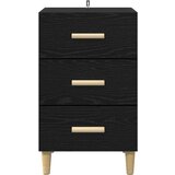 vidaXL Nočna omarica Črni hrast 40 x 40 x 66 cm Konstruiran les | Shoptok.si