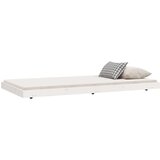  Za krevet bijeli 100 x 200 cm od masivne borovine | shoptok.hr