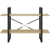 Ormarić za knjige s 2 razine boja hrasta 100x30x70 cm drveni | shoptok.hr