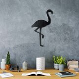 Wallity Zidna dekoracija Flamingo Silhouette, 51x30 cm 2 mm, Crna Cene