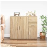  Komoda sonoma hrast 91x29,5x75 cm inženirski les | Shoptok.si