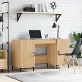 vidaXL Radni stol boja hrasta sonome 140x50x75 cm konstruirano drvo Cijene