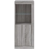 vidaXL Komoda z LED lučkami siva sonoma 41x37x100 cm | Shoptok.si