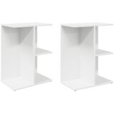  Noćni ormarići 2 kom bijeli 46,5x29x61 cm konstruiranog drva | Eponuda.com