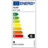 Xled E27 8W led sijalica 3000K/Toplo Bela/640Lm/G45/220V/Kratko grlo-za lampe