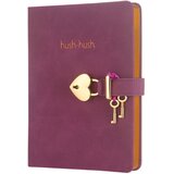  DNEVNIK S KLJUČEM CRTE 160L HUSH-HUSH MARKER LJUBIČASTI 1332 | Shoptok.si