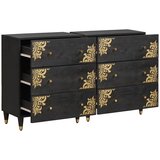 Kreveta s ladicama 2 pcs Crna 60 x 33 x 75 cm Čvrsto drvo manga | shoptok.hr