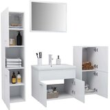  Komplet kopalniškega pohištva bele barve iverna plošča, (20798134) | Shoptok.si