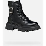 Geox Black Girls Ankle Boots Maquinnens - Girls | Shoptok.si