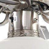  Ukrasni stropni ventilator sa svjetlom 82 cm tamnosmeđi | shoptok.hr