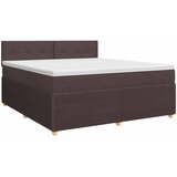  Boxspring krevet s madracem Tamno smeđa 180 x 200 cm Tkanina | shoptok.hr