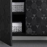 Bessagi Home komoda roma, črna, strukturirana | Shoptok.si