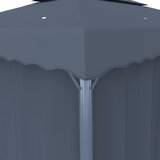  Sjenica sa zastorom 3 x 3 m antracit aluminijska | shoptok.hr
