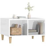  Stolić za kavu sjajni bijeli 60x50x36,5 cm konstruirano drvo | Eponuda.com