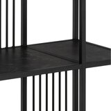 Actona Črn regal v kamnitem dekorju 85x185 cm Strington – | Shoptok.si