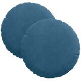  Jastučići za sjedenje 2 pcs Plava Ø30 x 13 cm Baršun | Eponuda.ba