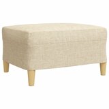  3-dijelni set sofa s tabureom i jastucima krem tkanina | shoptok.hr