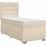  Boxspring krevet s madracem Krem 90 x 190 cm Tkanina | shoptok.hr