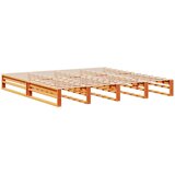  Krevet s regalom za knjige bez madraca 200x200 cm masivno drvo | shoptok.hr