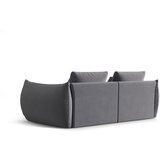 Micadoni Temno siva sedežna garnitura iz tkanine bouclé 232 cm Bloom – Home | Shoptok.si