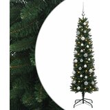  Umjetno usko božićno drvce s kuglicom 120 cm 150 LED lampica | shoptok.hr